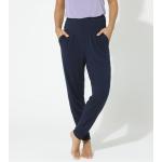 Pantalons de yoga bleus en polyester Taille L W38 pour femme en promo 