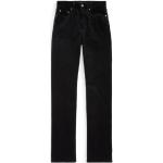 Pantalons taille haute de créateur Ralph Lauren Polo Ralph Lauren noirs en velours stretch pour femme en promo 