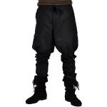 Pantalons Elbenwald noirs Taille XXL look médiéval pour homme 