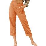 Vestes de randonnée orange camouflage en cuir synthétique stretch Taille M plus size look militaire pour femme 