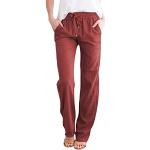 Pantalons taille haute rouges stretch Taille XXL plus size look fashion pour femme 