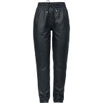 Pantalons en cuir noirs en cuir Taille XS look streetwear pour femme 