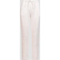 Pantalon En Lin Blanc Pour Femmes Deha D02457-10001