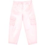 Pantalons cargo Monnalisa roses en coton Taille 8 ans pour fille en promo de la boutique en ligne Monnalisa.com/fr 