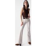 Pantalons taille haute Salsa Jeans beiges en coton pour femme 
