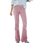 Jeans droits roses en velours bio stretch Taille S plus size look fashion pour femme 