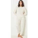 Pantalons de pyjama Etam blancs en velours Taille L pour femme 