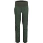 Pantalons de ski Maloja verts en shoftshell coupe-vents respirants stretch Taille S pour femme en promo 