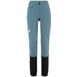 Pantalons de randonnée Millet Pierra bleus en lycra respirants stretch Taille L pour femme en promo 
