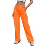 Pantalons taille haute de soirée orange imprimé africain en velours à motif Afrique coupe-vents à manches courtes Taille XL plus size look gothique pour femme 