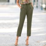 Pantalons fluides Blancheporte kaki en polyester Taille XL pour femme en promo 