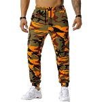 Pantalons de Golf pour la fête des pères orange camouflage imperméables stretch Taille XL plus size look militaire pour homme 