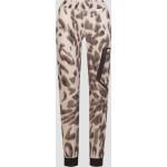 Pantalons à effet léopard en viscose à imprimés look casual pour femme 
