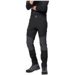 Pantalons de randonnée Jack Wolfskin noirs en shoftshell coupe-vents respirants Taille XL pour homme en promo 