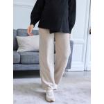 Pantalons large Vertbaudet gris anthracite en coton stretch Taille XXL W46 pour femme en promo 