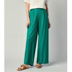 Pantalons large verts en viscose Taille 3 XL pour femme 