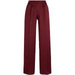 Pantalons large rouges en polyester éco-responsable Taille L pour femme 