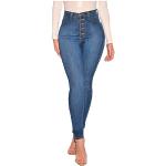 Jeans droits gris foncé patchwork en coton bruts Taille XXL plus size look fashion pour femme 