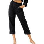 Pantalons taille haute noirs stretch Taille XXL plus size look fashion pour femme 
