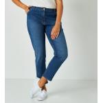 Jeans bleus en coton stretch Tailles uniques coupe mom pour femme 