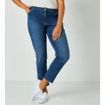 Jeans bleus en coton stretch Taille XXL coupe mom pour femme 