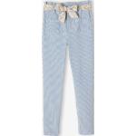 Pantalons à rayures Vertbaudet bleus à rayures en coton Taille 14 ans pour fille de la boutique en ligne Vertbaudet.fr 