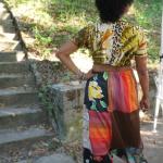 Pantalons patchwork style ethnique pour femme 