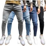 Jeans skinny bleus Taille 3 XL look fashion pour homme 