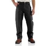 Pantalons droits Carhartt noirs à logo en toile W30 look fashion pour homme en promo 