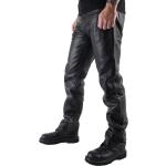 Pantalons en cuir argentés en cuir Taille 3 XL look fashion pour homme 