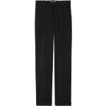 Pantalons de costume Zadig & Voltaire noirs à rayures en viscose Taille XS pour femme 