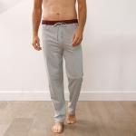 Pantalons de pyjama Blancheporte gris en coton en lot de 2 Taille M plus size look casual pour homme en promo 