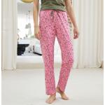Pantalons de pyjama roses à fleurs en coton Taille 3 XL style bohème pour femme en promo 