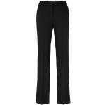 Pantalons droits de créateur HUGO BOSS BOSS noirs à rayures en coton éco-responsable Taille XXS look business pour femme 
