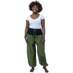 Pantalons taille haute verts en coton à motif mandala Taille XXS look fashion pour femme 