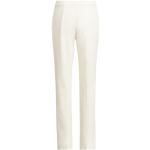 Pantalons classiques blanc crème en laine à motif USA stretch Taille M pour femme 