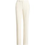Pantalons classiques blanc crème en laine à motif USA stretch Taille L pour femme 