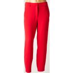 Pantalon slim rouge en polyester pour femme - Taille34 - SELECTED