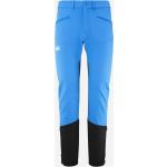 Pantalons de ski Millet Pierra bleu électrique en shoftshell coupe-vents respirants stretch Taille M look fashion pour homme 