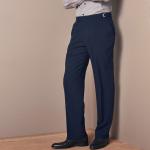 Pantalons à pinces bleus en polyester Taille 3 XL plus size pour homme en promo 