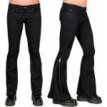 Pantalons taille basse noirs en coton à motif USA Hellraiser Taille XXS look fashion pour femme 