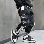 Sarouels noirs en fibre synthétique Taille 4 ans look fashion pour garçon de la boutique en ligne joom.com/fr 