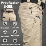 Pantalons cargo kaki à motif ville imperméables Taille 3 XL look militaire pour homme 