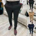 Pantalons de Golf kaki à carreaux en fibre synthétique look fashion pour homme 
