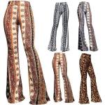 Leggings léopard saison été multicolores à effet léopard en fibre synthétique Taille XL look fashion pour femme 