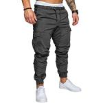 Pantalons de randonnée pour la fête des pères gris foncé Taille 3 XL plus size look militaire pour homme 