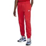 Pantalons Nike Sportswear rouges en polaire Taille M look sportif pour homme 