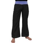 Pantalons de yoga noirs en coton Taille L look fashion pour homme 