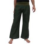 Pantalons de yoga verts en coton avec ceinture inspirations zen Taille L look fashion pour homme 