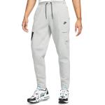 Pantalons Nike Sportswear Tech Fleece argentés en polaire Taille XL look sportif en promo 